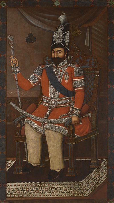Porträt von Mohammad Shah Qajar von Iranian Master