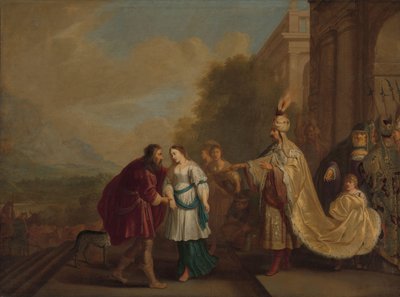 Der Pharao gibt Sarah an Abraham zurück von Isaac Isaacsz