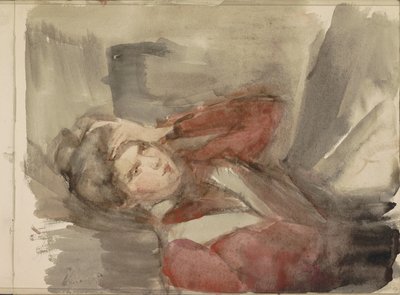 Porträt einer unbekannten jungen Frau von Isaac Israels