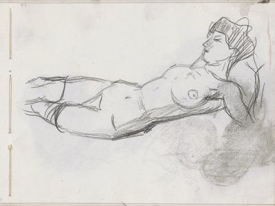 Liegender weiblicher Akt von Isaac Israels