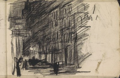 Straßenszene bei Abend von Isaac Israels
