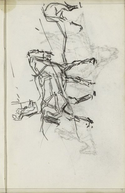 Zwei angespannten Pferde mit einem Reiter von Isaac Israels
