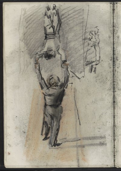 Zwei Akrobaten, möglicherweise auf der Bühne von Isaac Israels