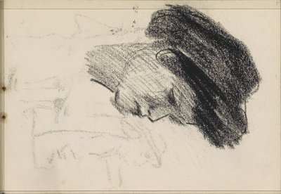Frauenkopf, im Profil von Isaac Israels