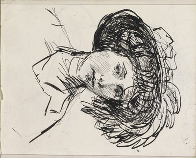 Frauenkopf mit Hut von Isaac Israels