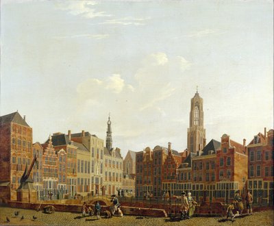 Utrecht Rathausbrücke mit Umgebung, 1779 von Isaac Ouwater