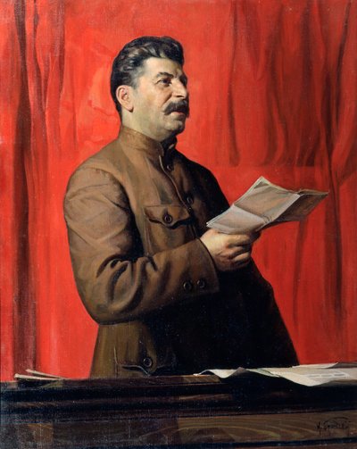 Porträt von Joseph Stalin, 1933 von Isaak Israilevich Brodsky