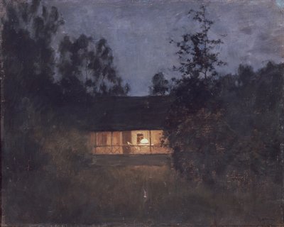 Landhaus in der Dämmerung von Isaak Ilyich Levitan