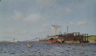 Frischer Wind. Wolga, 1895 von Isaak Ilyich Levitan