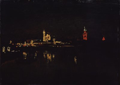 Beleuchtung des Moskauer Kremls, 1896 von Isaak Ilyich Levitan