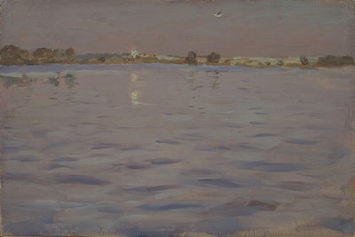 Letzte Sonnenstrahlen. Ein See, 1898-1899 von Isaak Ilyich Levitan