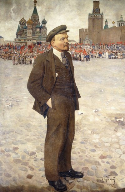 Lenin auf dem Roten Platz von Isaak Israilevich Brodsky