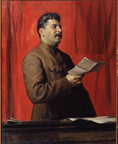 Porträt von Stalin von Isaak Israilevich Brodsky