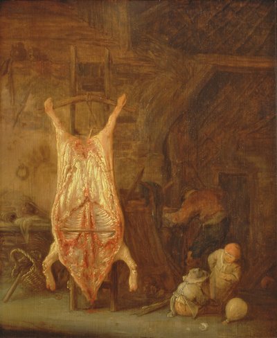 Schweineschlachtung von Isack van Ostade