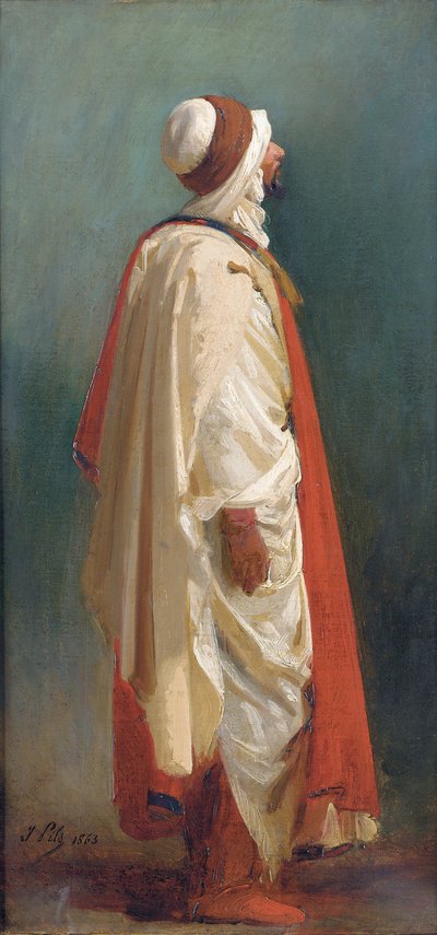 Studie eines stehenden Arabers von Isidore Pils