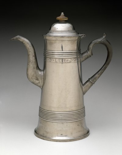 Kaffeekanne, um 1820-1840 von Israel Trask
