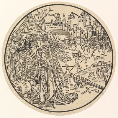 Judith mit dem Kopf des Holofernes von Israhel van Meckenem