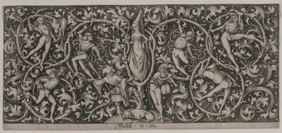 Ornament mit Tanz der Liebenden von Israhel van Meckenem