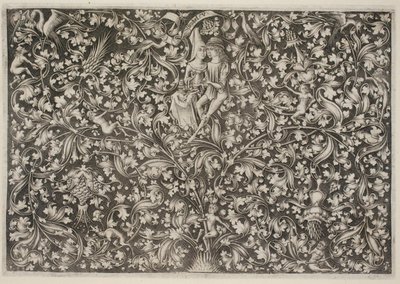 Ornament mit Liebenden von Israhel van Meckenem