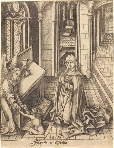 Heilige Ottilia von Israhel van Meckenem