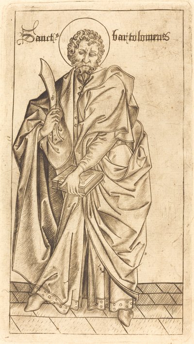 Heiliger Bartholomäus von Israhel van Meckenem after Master E.S.