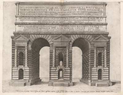 Bogen des Claudius-Aquädukts von Italian 16th Century