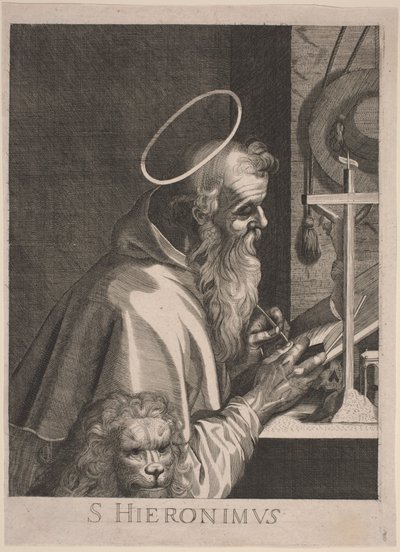 Heiliger Hieronymus von Italian 17th Century, after Aegidius Sadeler II