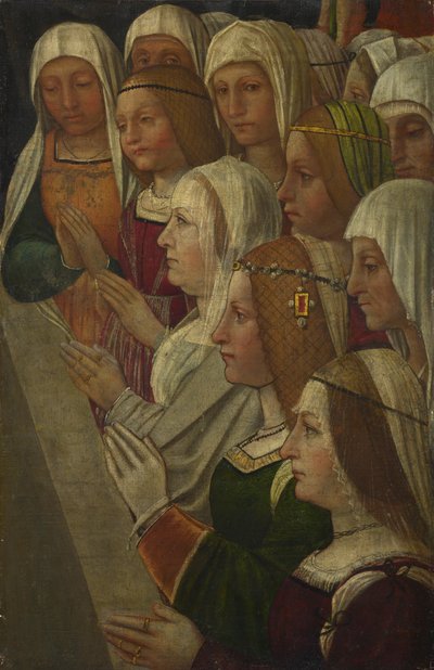 Weibliche Mitglieder einer Bruderschaft, ca. 1500 von Italian Master