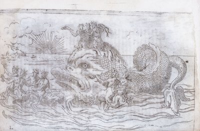 Ein fantastischer Fischwagen, 1579 von Italian School