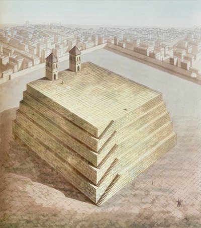 Ein mexikanischer Teocalli, ca. 1820 von Italian School