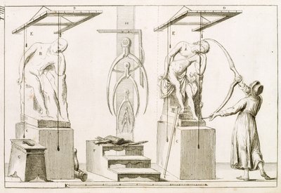 Ein Bildhaueratelier, ca. 1800 von Italian School