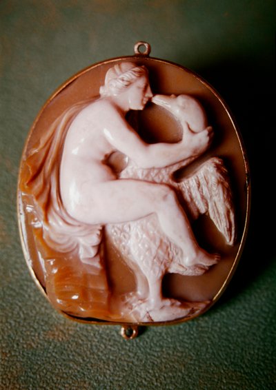 Kamee von Leda und der Schwan (Achat) von Italian School