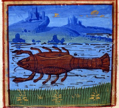 Krebszeichen. Italienisches Horoskop; Mitte des 15. Jahrhunderts. von Italian School