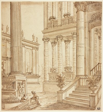 Kolonnadenportikus von Italian School