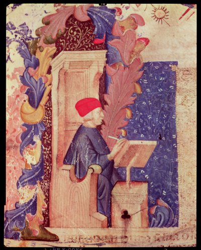 Dante schreibt Die Göttliche Komödie von Italian School
