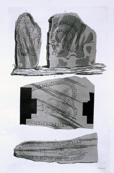 Gnistad-Bronzen, ca. 1820er-30er Jahre (farbige Gravur) von Italian School