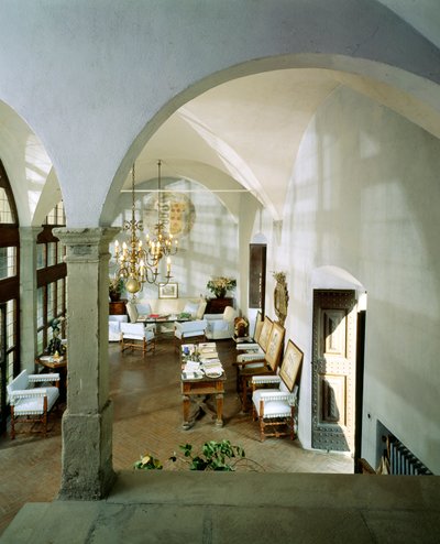 Halle der Villa Il Trebbio von Italian School