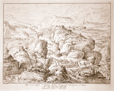 Hannibal überquert die Alpen von Italian School