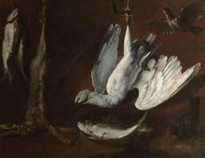 Hase, Löffler und Fisch, Mitte 1600er von Italian School
