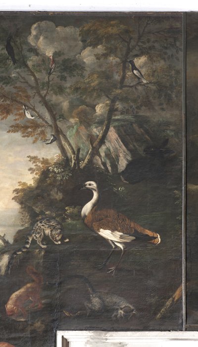 Mythos von Orpheus: Katzen, Hasen, Vögel von Italian School