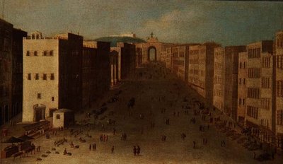 Neapolitanische Straßenszene von Italian School