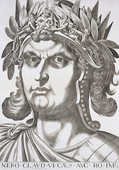 Nero Caesar (37-68 n. Chr.), 1596 von Italian School