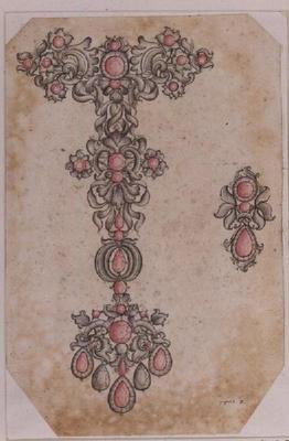 Anhänger und Ohrringe von Santini (17. Jahrhundert) von Italian School