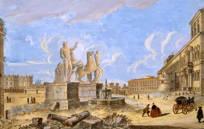 Piazza Monte Cavallo von Italian School