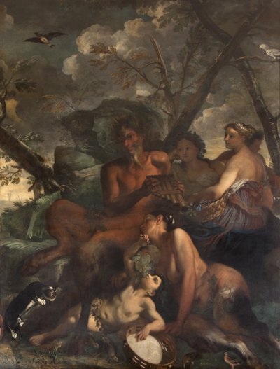 Die Fütterung des Bacchus, Mythos von Orpheus von Italian School