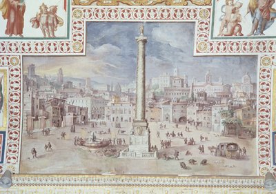 Trajanssäule, Trajansforum, Rom von Italian School