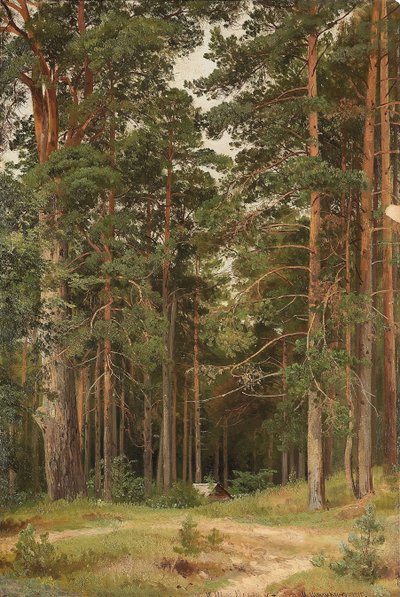 Ein Sommertag, Merikiul, 1895 von Ivan Ivanovich Shishkin