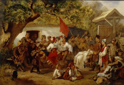 Das Hochzeitsfest, 1860 von Ivan Ivanovich Sokolov
