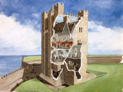 Schloss Scarborough, 14. Jahrhundert, 1990-2010 von Ivan Lapper