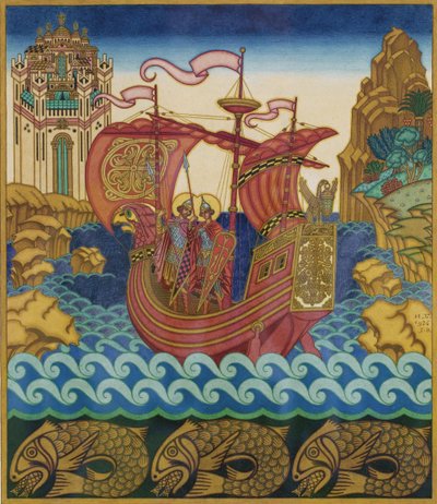 Das Schiff von Ivan Yakovlevich Bilibin
